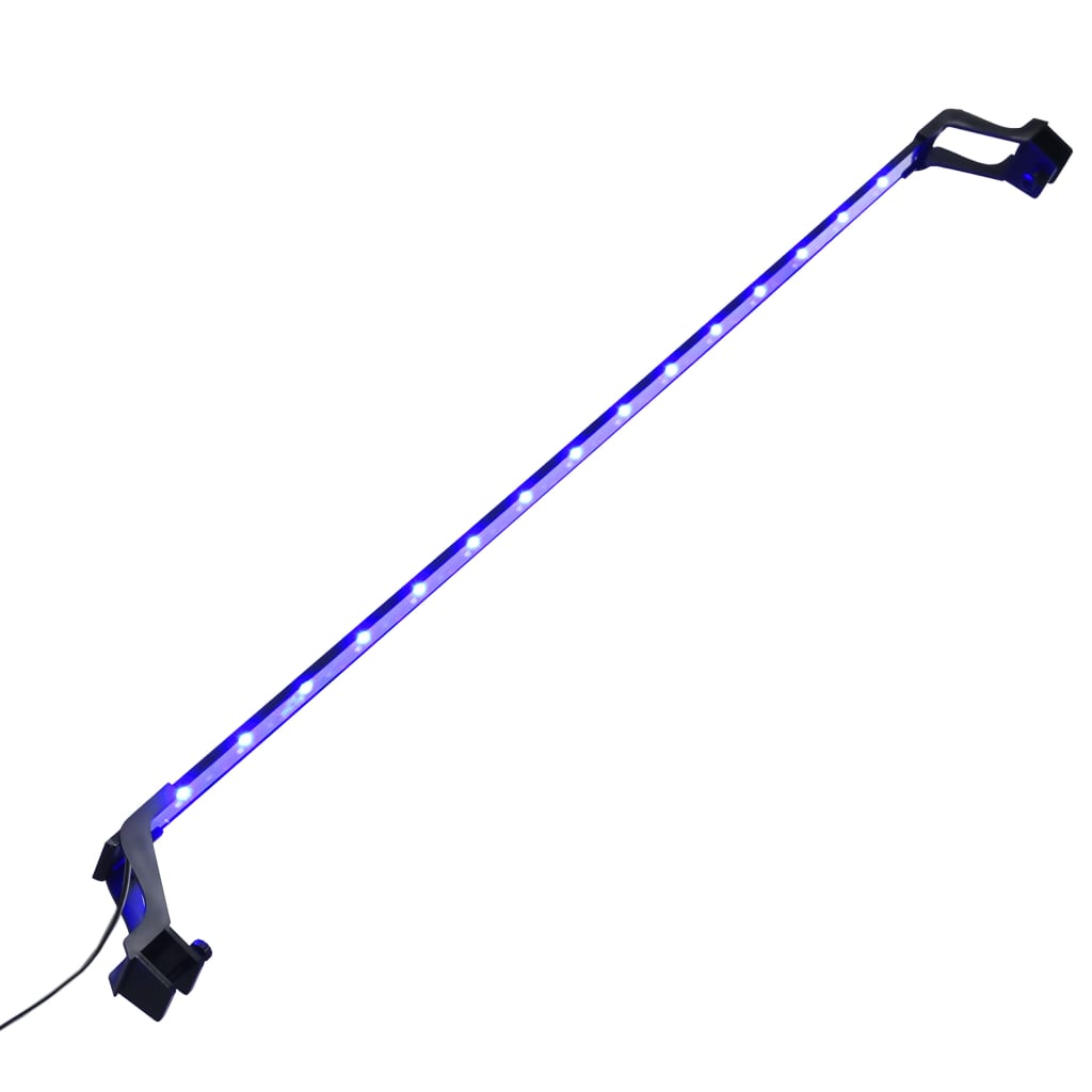 Lampe d'aquarium Vidaxl avec des pinces LED 115-130 cm bleu et blanc