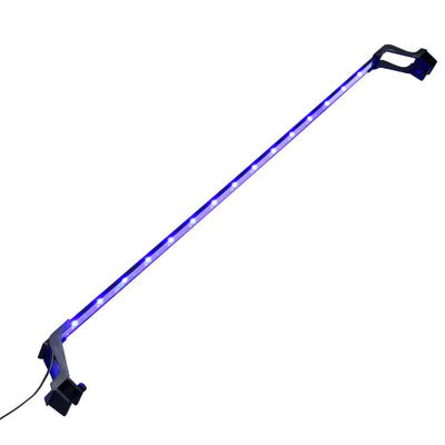 Lampe d'aquarium Vidaxl avec des pinces LED 115-130 cm bleu et blanc