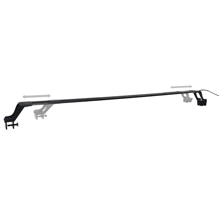 Lampe d'aquarium Vidaxl avec des pinces LED 115-130 cm bleu et blanc