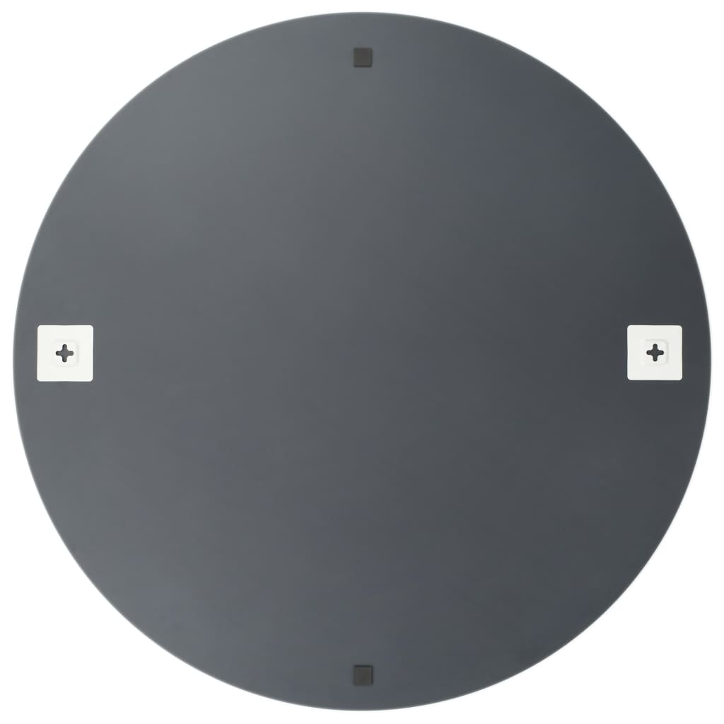 Miroir vidaxl rond du verre de 80 cm sans cadre