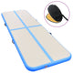 Mat de gymnastique Vidaxl avec pompe gonflable 500x100x10 cm PVC bleu