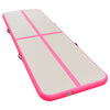 Mat de gymnastique Vidaxl avec pompe gonflable 700x100x10 cm PVC rose