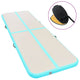 Mat de gymnastique Vidaxl avec pompe gonflable 700x100x10 cm vert PVC