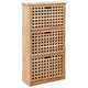 Armoire à chaussures Vidaxl 55x20x104 cm en bois de noyer massif