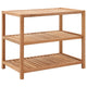 Rack de salle de bain Vidaxl 65x40x55 cm en bois massif massif