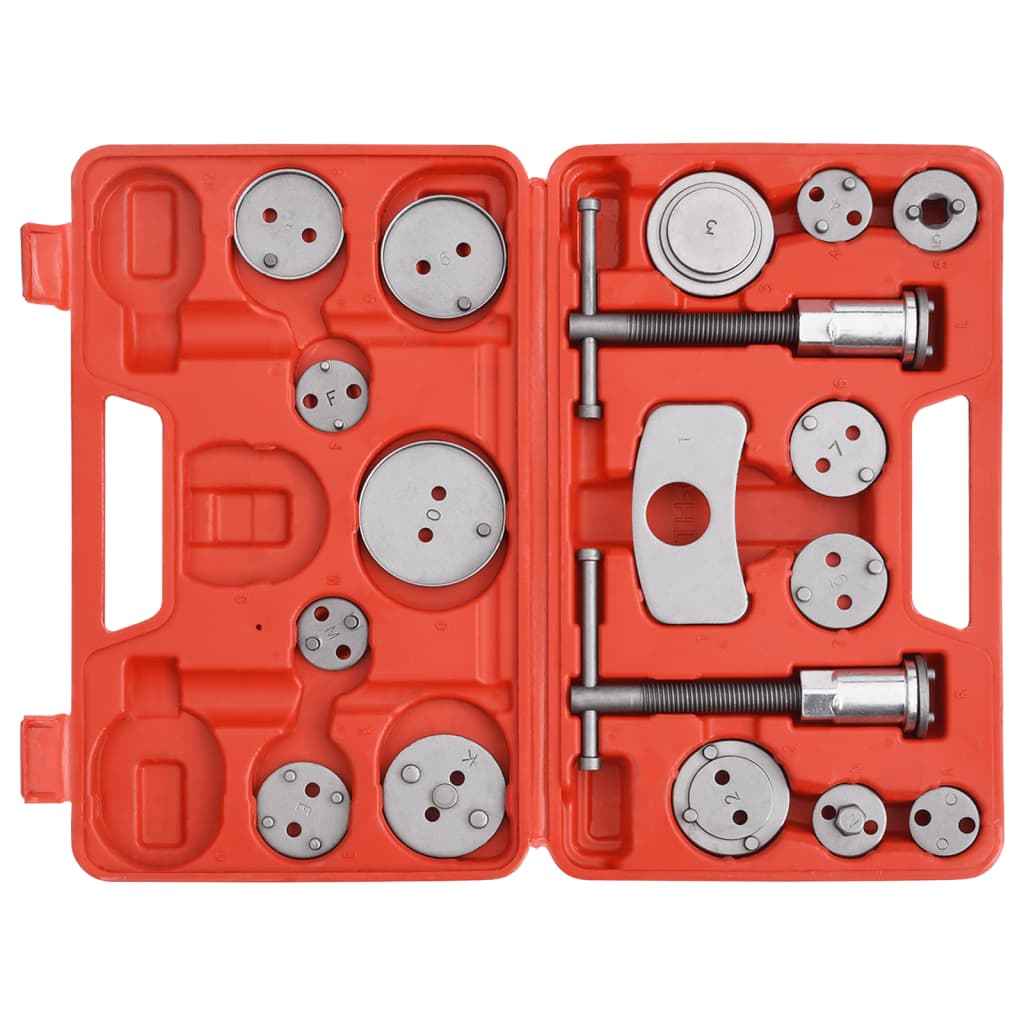 Ensemble d'outils de retour de piston de frein à 18 pièces Vidaxl