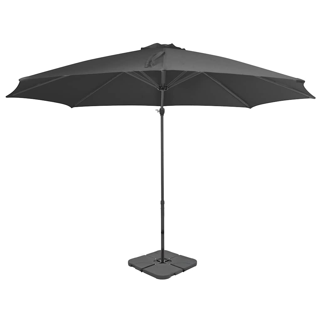 Vidaxl parasol avec anthracite de base portable -colore