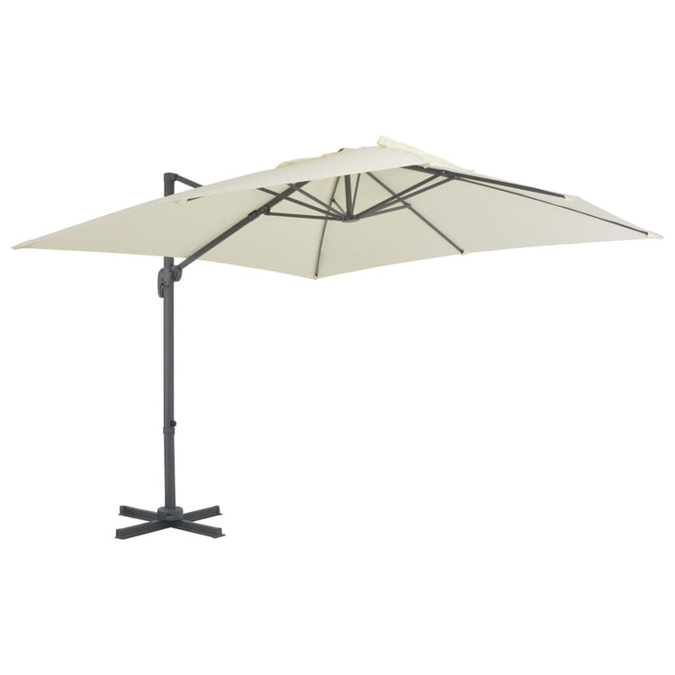 Parasol Vidaxl avec base portable, couleur sable