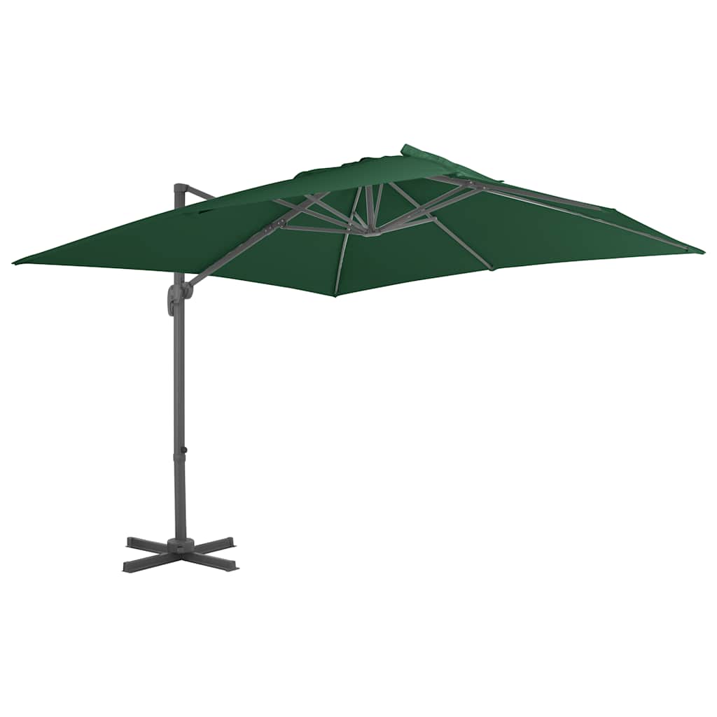 Parasol VidaXL avec base portable vert