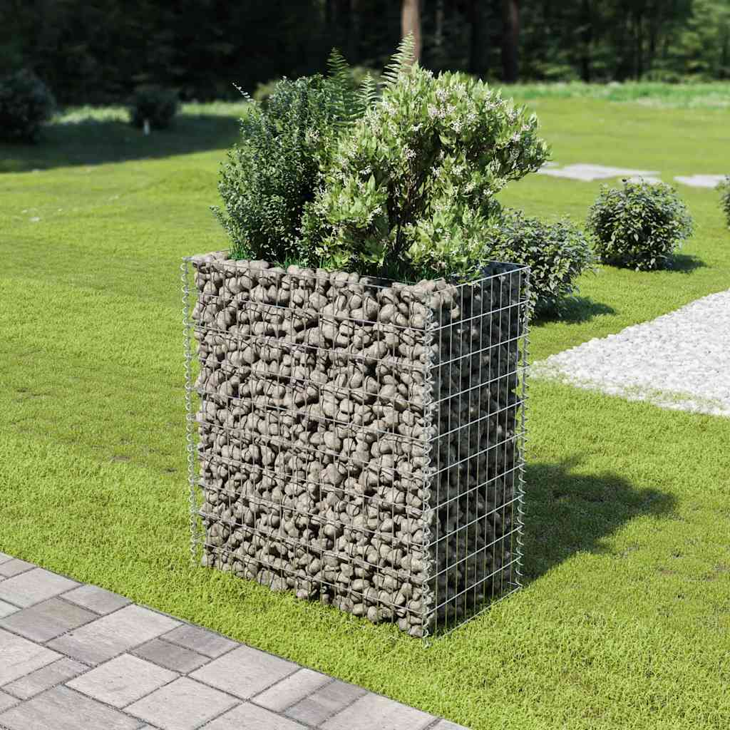 Le planteur Vidaxl Gabion a augmenté de 90x50x100 cm en acier galvanisé