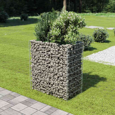 Le planteur Vidaxl Gabion a augmenté de 90x50x100 cm en acier galvanisé
