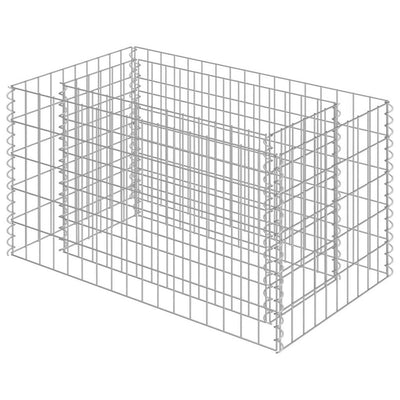 Vidaxl Gabion Planning Boîte augmentée de 90x50x50 cm en acier galvanisé