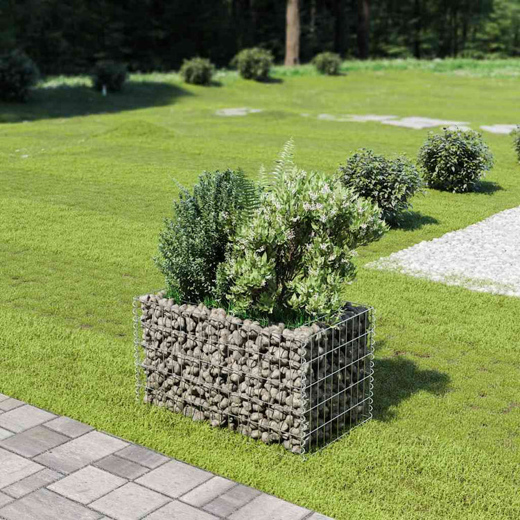 Vidaxl Gabion Planning Boîte augmentée de 90x50x50 cm en acier galvanisé