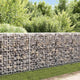 Mur de schanskorf Vidaxl avec les couvercles 200x20x85 cm en acier galvanisé