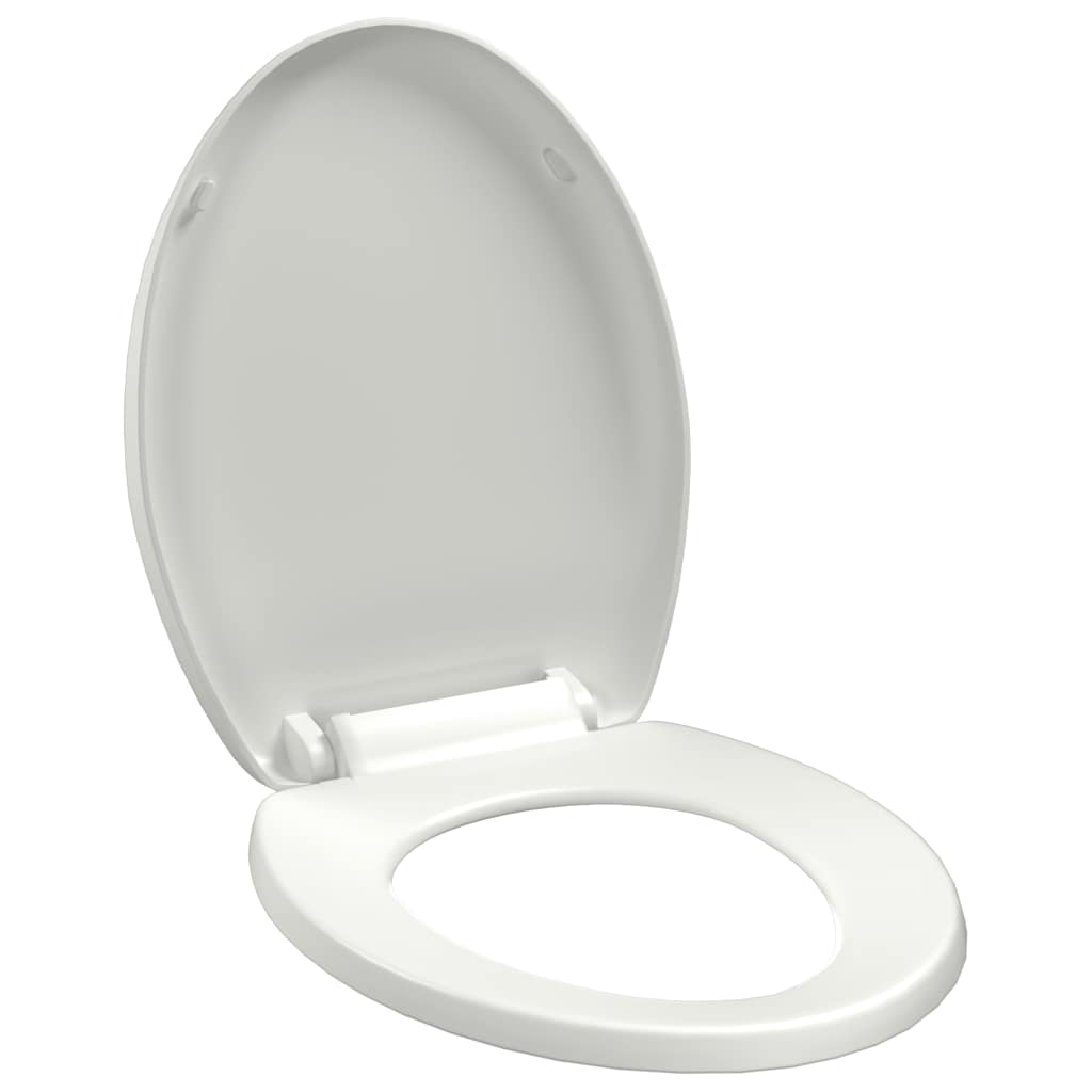 Vidaxl Woilet Seat-Close souple avec design à libération rapide blanc
