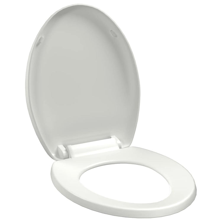 Vidaxl Woilet Seat-Close souple avec design à libération rapide blanc