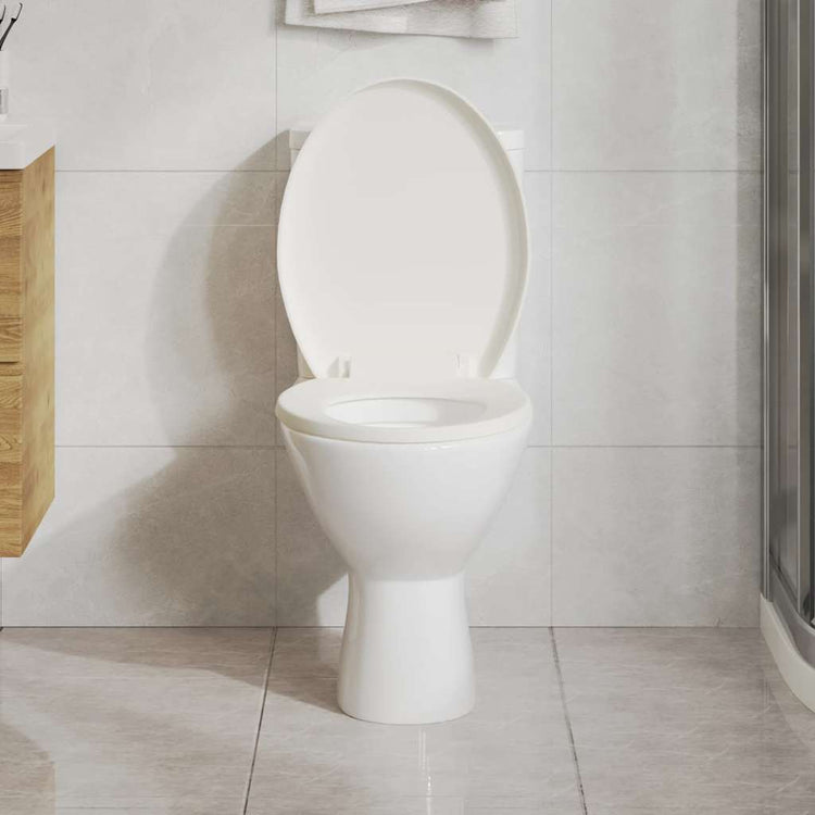 Vidaxl Woilet Seat-Close souple avec design à libération rapide blanc