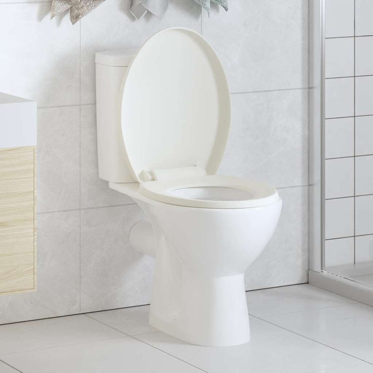 Vidaxl Woilet Seat-Close souple avec design à libération rapide blanc
