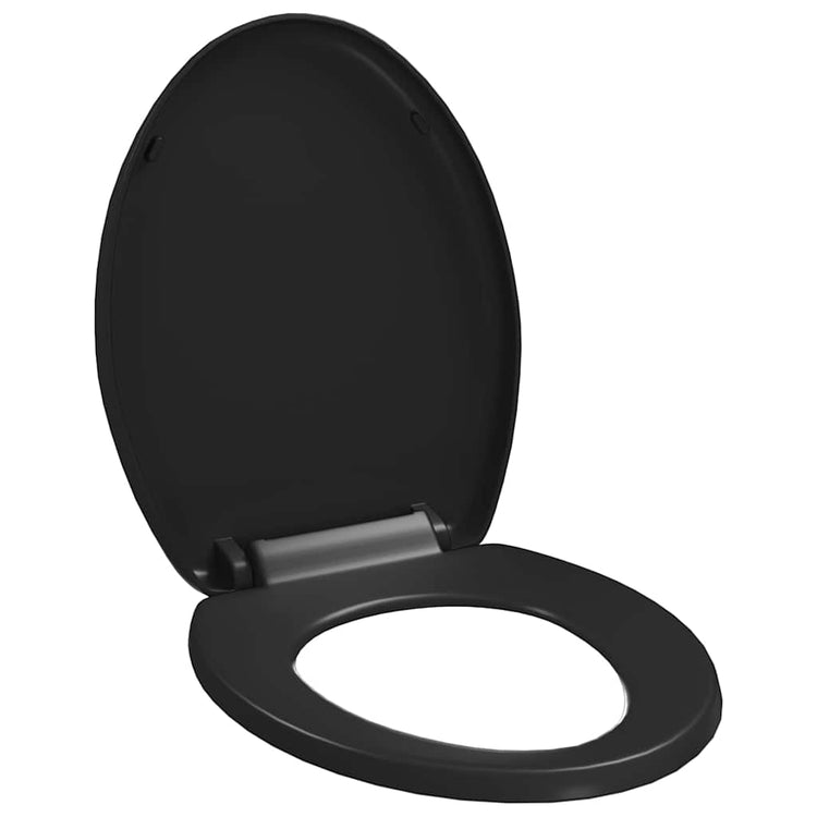 Vidaxl Woilet Siège-Soft-Close avec design à libération rapide noir