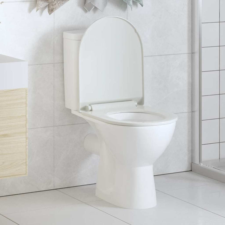 Vidaxl Woilet Seat-Close souple avec design à libération rapide blanc