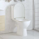 Vidaxl Woilet Seat-Close souple avec design à libération rapide blanc