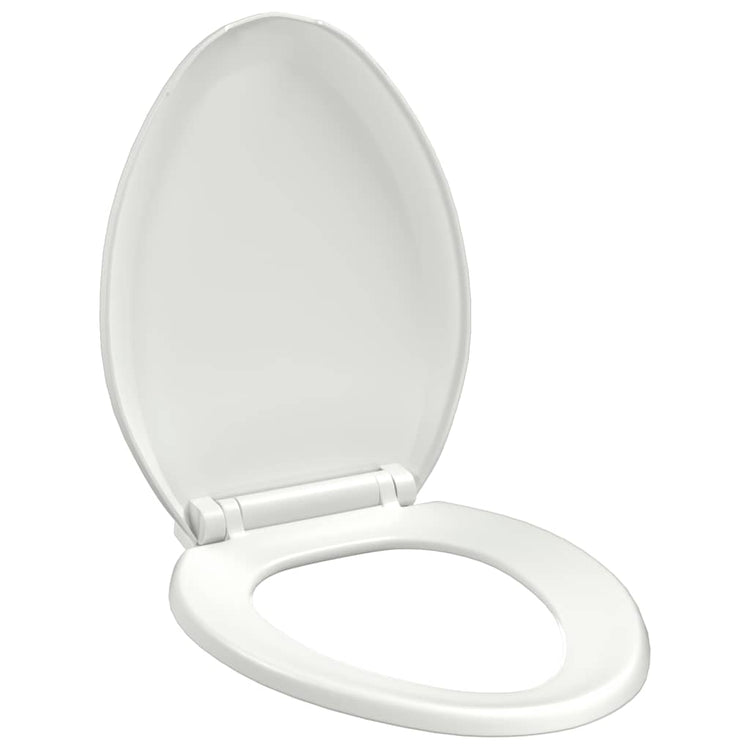 Vidaxl Woilet Seat-Close souple avec design à libération rapide blanc