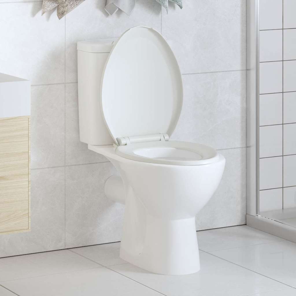Vidaxl Woilet Seat-Close souple avec design à libération rapide blanc