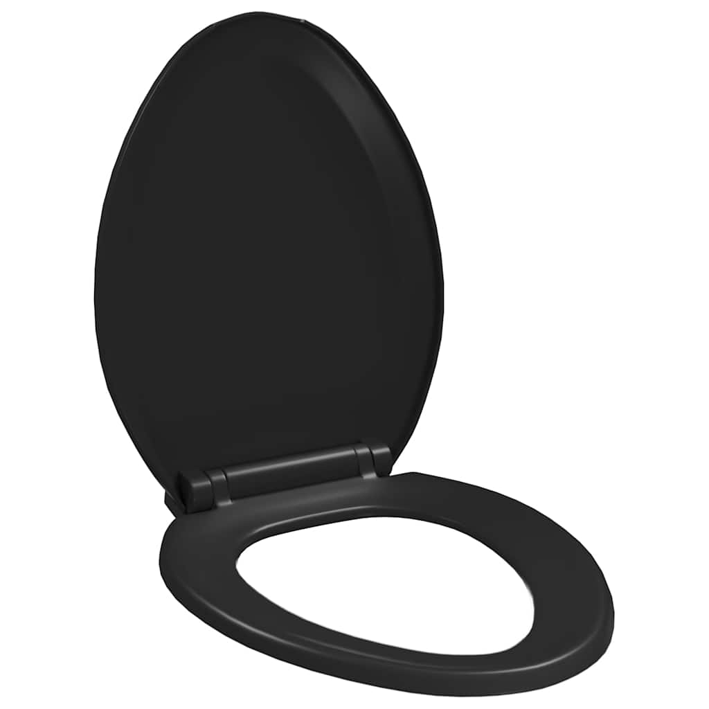 Vidaxl Woilet Siège-Soft-Close avec design à libération rapide noir