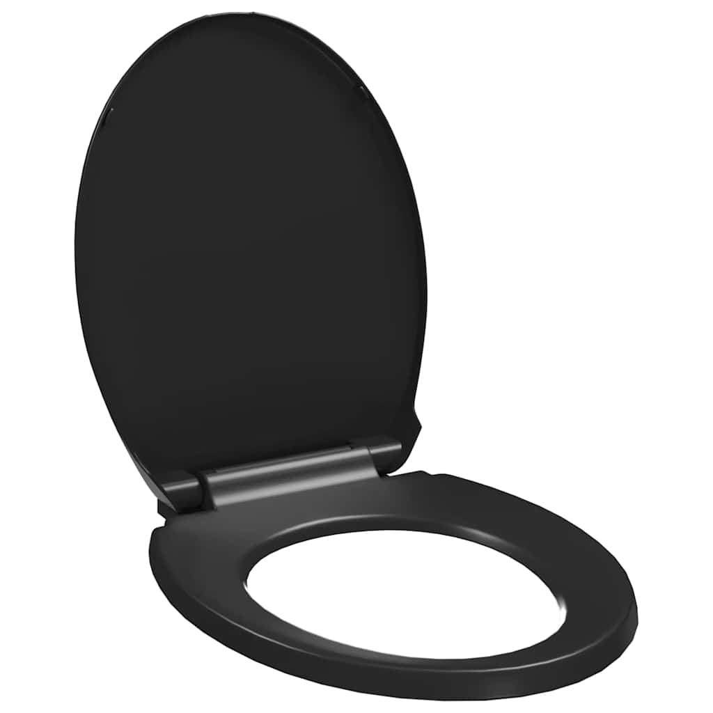 Vidaxl Woilet Siège-Soft-Close avec design à libération rapide noir