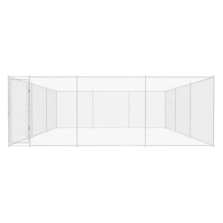 Vidaxl Dog Kennel pour l'extérieur 570x570x185 cm en acier galvanisé