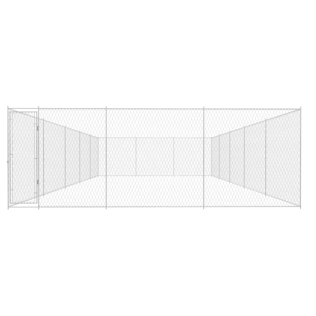 Vidaxl Dog Kennel pour l'extérieur de 950x570x185 cm en acier galvanisé