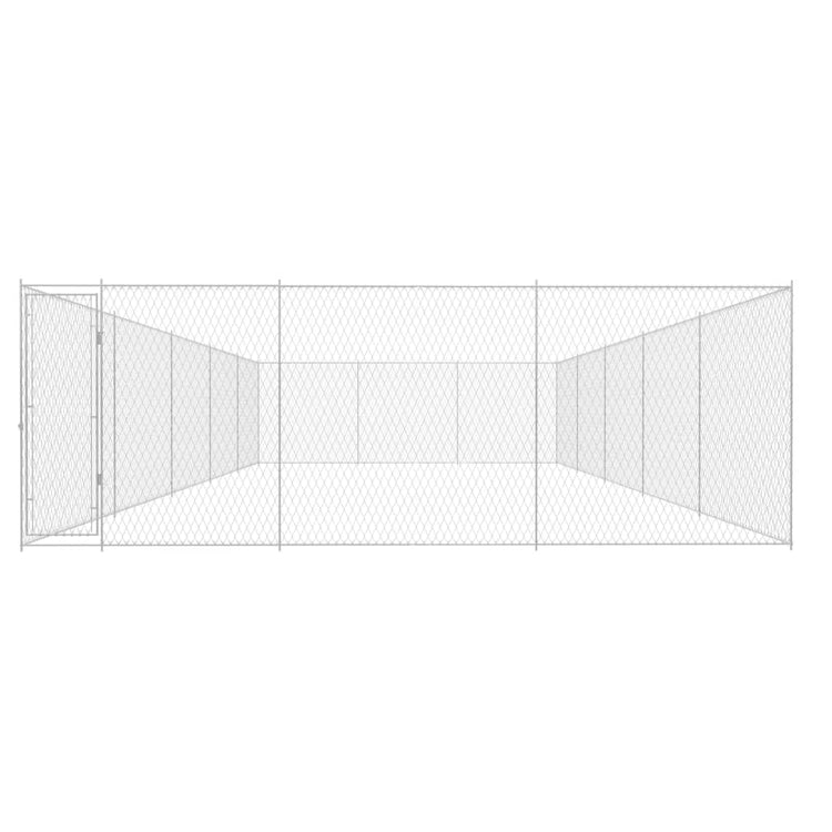 Vidaxl Dog Kennel pour l'extérieur de 950x570x185 cm en acier galvanisé
