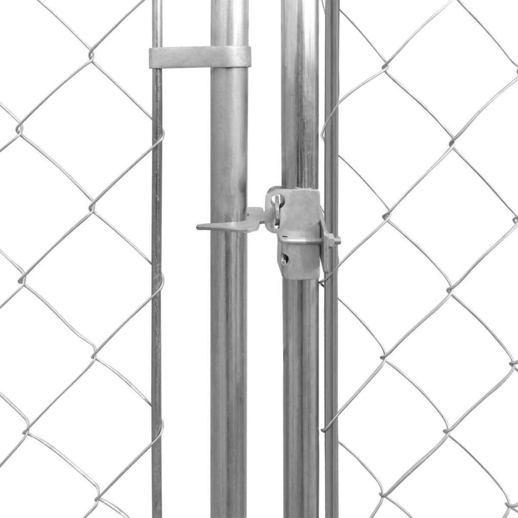 Vidaxl Dog Kennel pour l'extérieur de 950x570x185 cm en acier galvanisé