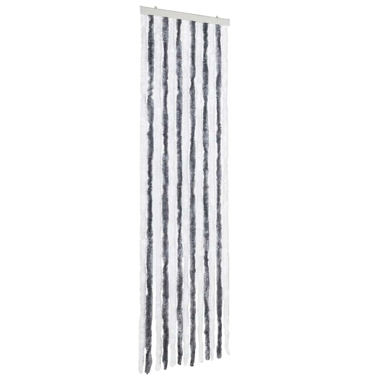 Vidaxl Fly Curtain 56x185 cm CHENILLE GREN ET BLANC