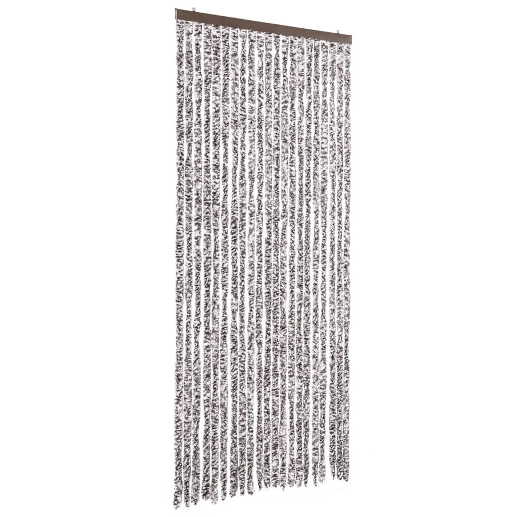 Vidaxl Fly Curtain 90x220 cm CHENILLE BRORN ET BEIGE