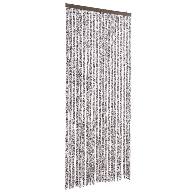 Vidaxl Fly Curtain 90x220 cm CHENILLE BRORN ET BEIGE