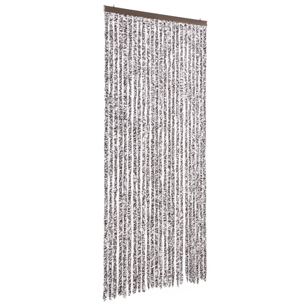 Vidaxl Fly Curtain 100x220 cm CHENILLE BRORN ET BEIGE