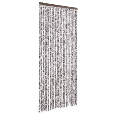 Vidaxl Fly Curtain 100x220 cm CHENILLE BRORN ET BEIGE