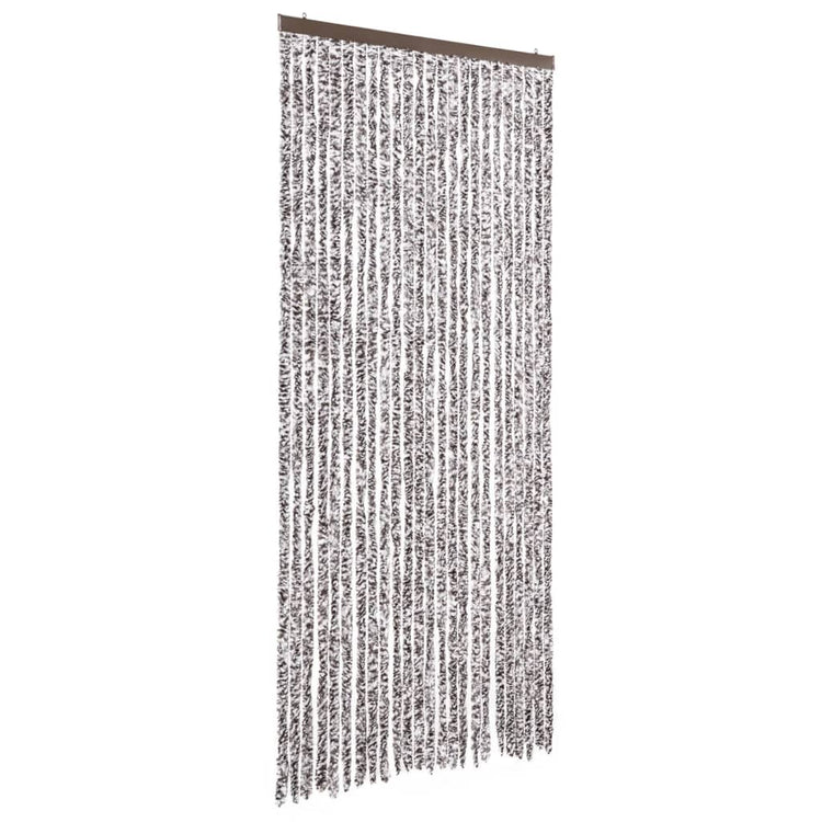 Vidaxl Fly Curtain 100x220 cm CHENILLE BRORN ET BEIGE