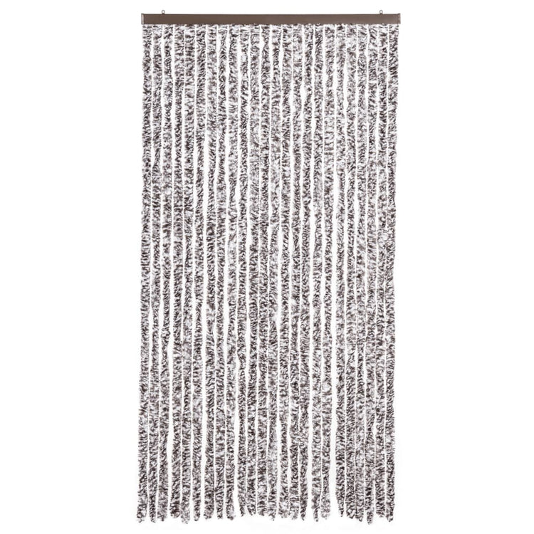 Vidaxl Fly Curtain 100x220 cm CHENILLE BRORN ET BEIGE