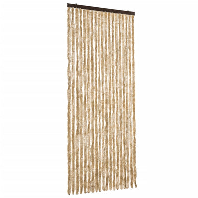 Vidaxl Fly Curtain 56x185 cm CHENILLE BEIGE