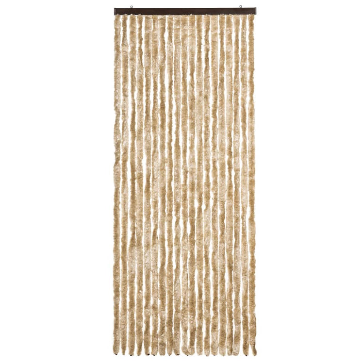 Vidaxl Fly Curtain 56x185 cm CHENILLE BEIGE