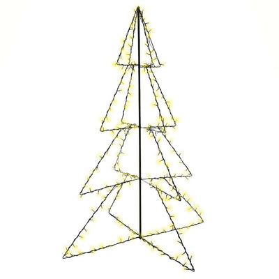 Vidaxl kegelkerstboom 240 LED à l'intérieur et à l'extérieur 115x150 cm