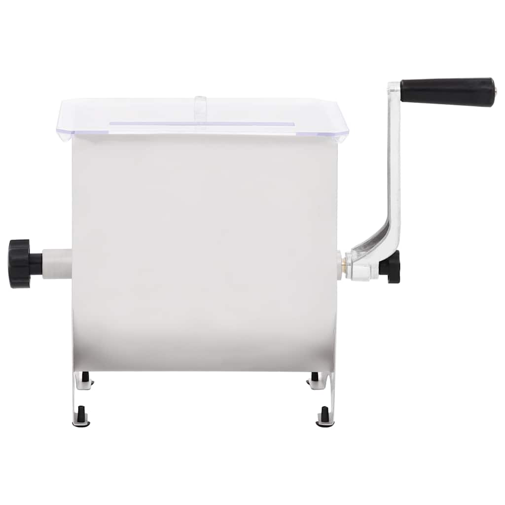 Vidaxl Viande Mixer avec couvercle en acier en acier inoxydable manuellement coloré