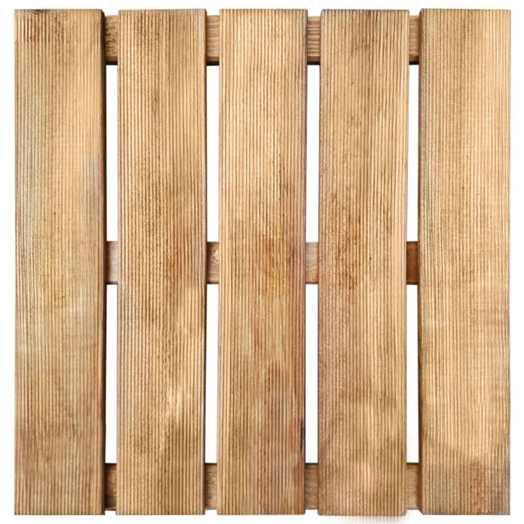 Vidaxl 12 st terrasse carreaux 50x50 cm Brown en bois