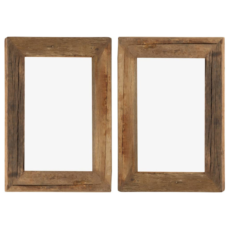 Vidaxl Photo Frames 2 PCS 30x40 cm Bois et verre recyclé solides