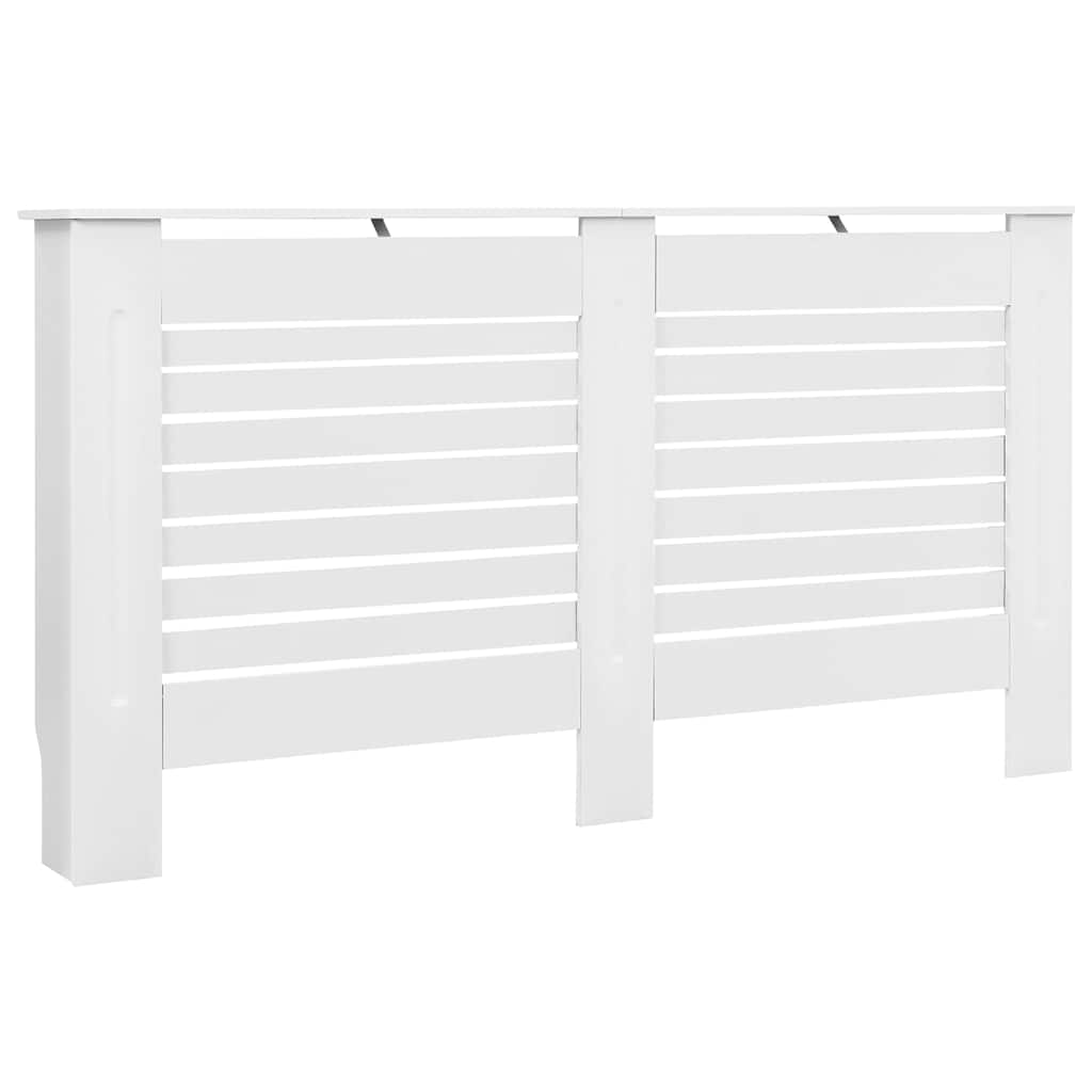 Construction de radiotorom vidaxl 152x19x81,5 cm mdf blanc