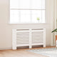 Construction de radiotorom vidaxl 152x19x81,5 cm mdf blanc