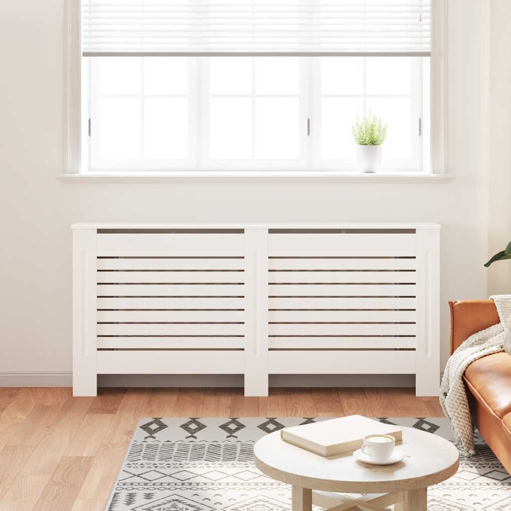 Construction de radiatorom vidaxl 172x19x81,5 cm mdf blanc