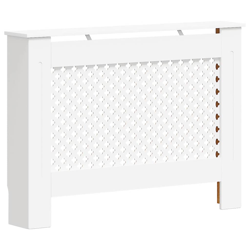 Construction de radiatorom vidaxl 112x19x81,5 cm mdf blanc